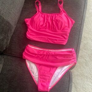 2XL hot pink bikini